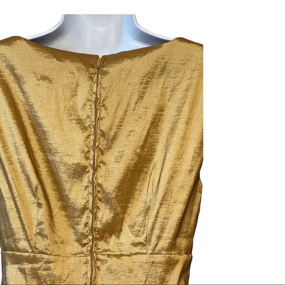 Modcloth Gold Midi Dress - Picture 8 of 13